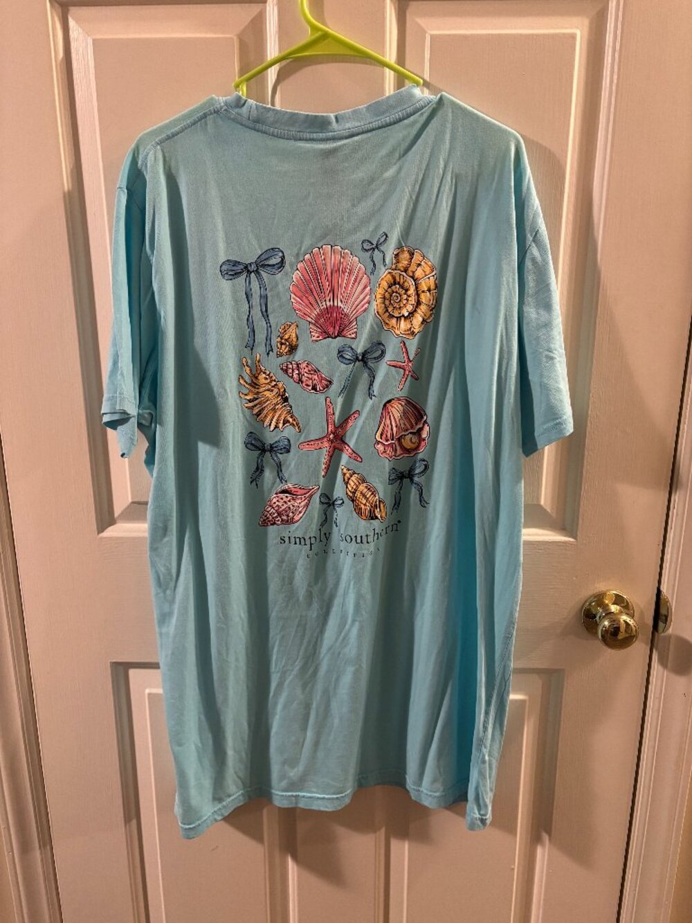 Simply Southern Women's Coastal Beach T-shirt ~ 2XL ~ NWT ~ Seashells